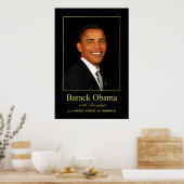 Barack Obama - Poster (Küche)
