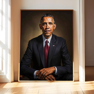 Barack Obama Poster Kunst Druck, US-Präsident Wand