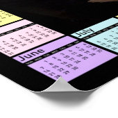 Barack Obama Poster mit Kalender 2009 (Ecke)