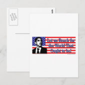 Barack Obama Postkarte (Vorne/Hinten)