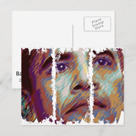 Barack Obama Postkarte (Vorne/Hinten)