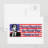 Barack Obama Postkarte (Vorne/Hinten)