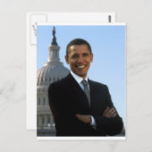 Barack Obama Postkarte (Vorne/Hinten)