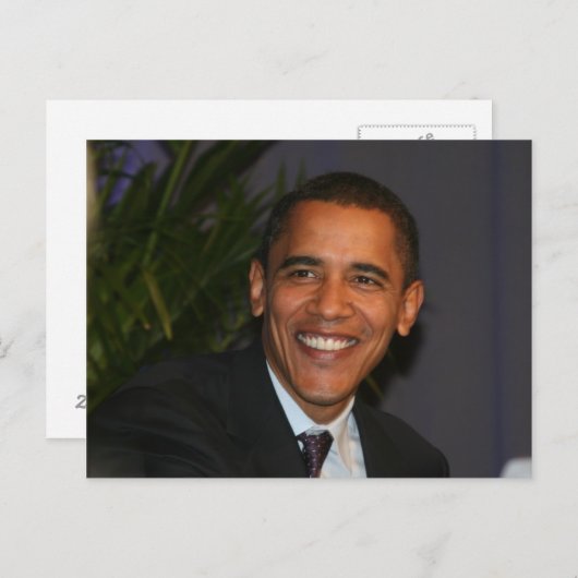 Barack Obama Postkarte (Vorne/Hinten)