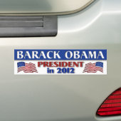 Barack Obama Präsident 2012 Autoaufkleber (Auf Auto)