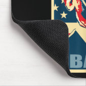 Barack Obama Präsident 44 US-Flag Happy Demo Mousepad (Ecke)