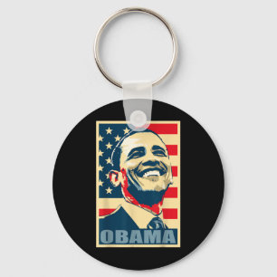 Barack Obama Präsident 44 US-Flag Happy Demo Schlüsselanhänger