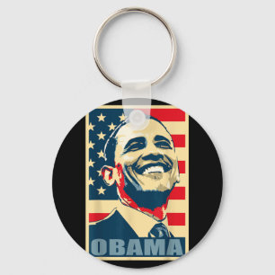 Barack Obama Präsident 44 US-Flag Happy Demo Schlüsselanhänger