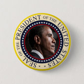 Barack Obama Präsident Siegel Button (Vorderseite)