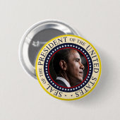 Barack Obama Präsident Siegel Button (Vorne & Hinten)