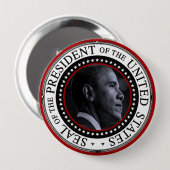 Barack Obama Präsident Siegel Button (Vorne & Hinten)