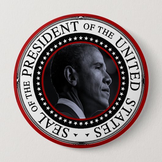 Barack Obama Präsident Siegel Button (Vorderseite)