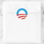 Barack Obama Präsident usa Logo Wahlen 2012 Runder Aufkleber (Tasche)