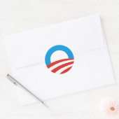 Barack Obama Präsident usa Logo Wahlen 2012 Runder Aufkleber (Umschlag)