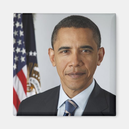 Barack Obama Präsidentengemälde Magnet (Vorne)