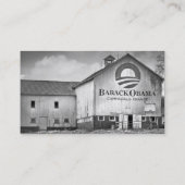 Barack Obama Präsidentenkampagnen-Scheune Visitenkarte (Rückseite)