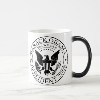 Barack Obama PräsidentenSiegel-Tasse 2008 Verwandlungstasse