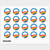 Barack Obama Pride Button - Runder Aufkleber (Blatt)