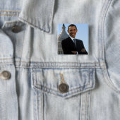 Barack Obama - quadratisches Button (Beispiel)