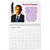 Barack Obama Quotes-Kalender Kalender (Feb 2027)
