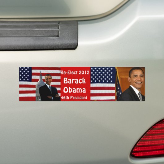 BARACK OBAMA-Re-Elect_ Autoaufkleber (Auf Auto)