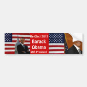 BARACK OBAMA-Re-Elect_ Autoaufkleber (Vorne)