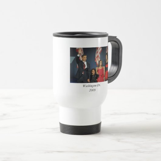 Barack Obama Reise-Tasse - besonders angefertigt - Reisebecher (VorderseiteRechts)