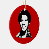 Barack Obama Retro Keramikornament (Rechts)