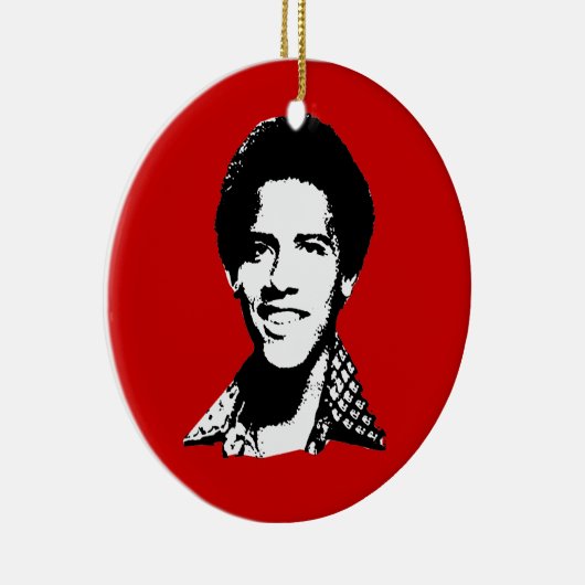 Barack Obama Retro Keramikornament (Rechts)