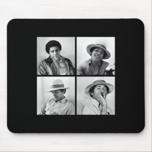 Barack Obama Retro Vintager junger Obama raucht in Mousepad