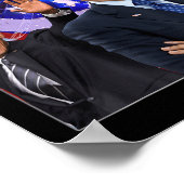Barack Obama Retro Vintager Stil Poster (Ecke)