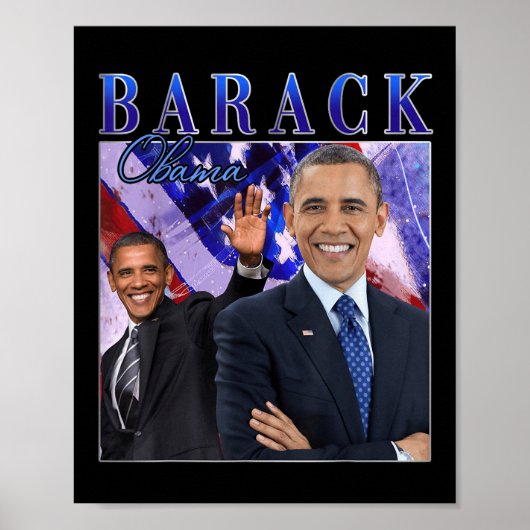 Barack Obama Retro Vintager Stil Poster (Vorne)