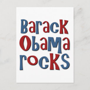 Barack Obama Rocks T-Shirts und Geschenke Postkarte