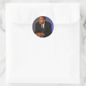 Barack Obama Runder Aufkleber (Tasche)