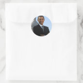 Barack Obama Runder Aufkleber (Tasche)