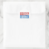 Barack Obama Runder Aufkleber (Tasche)