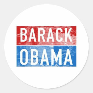 Barack Obama Runder Aufkleber