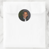 Barack Obama Runder Aufkleber (Tasche)