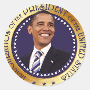 Barack Obama Runder Aufkleber