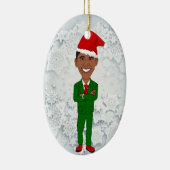 Barack Obama Sankt Keramik Ornament (Rechts)