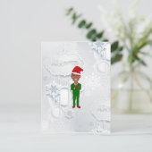 Barack Obama Santa Feiertagspostkarte (Stehend Vorderseite)