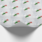Barack Obama Santa Geschenkpapier (Ecke)