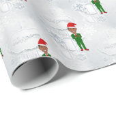 Barack Obama Santa Geschenkpapier (Rolleneckpunkt)