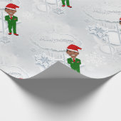 Barack Obama Santa Geschenkpapier (Ecke)