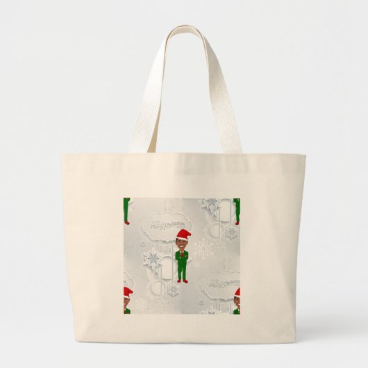Barack Obama Santa Jumbo Stoffbeutel (Vorne)