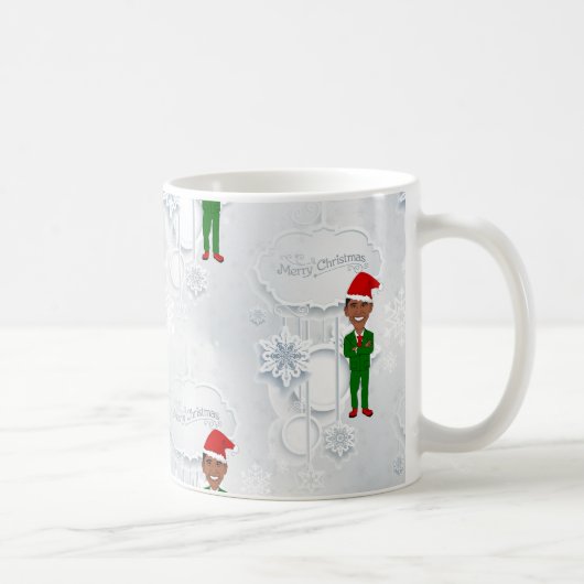 Barack Obama Santa Kaffeetasse (Rechts)