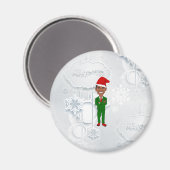 Barack Obama Santa Magnet (Vorderseite/Rückseite)