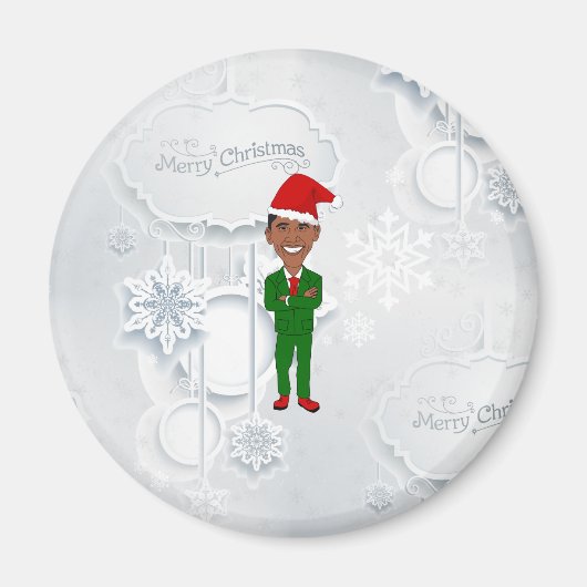 Barack Obama Santa Magnet (Vorne)