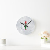 Barack Obama Santa Runde Wanduhr (Zuhause)