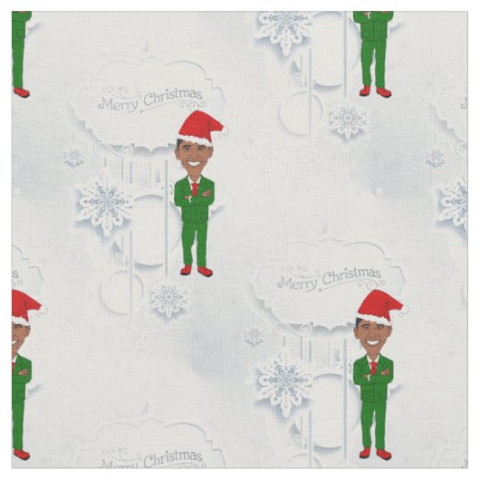 barack obama santa stoff (Nahaufnahme)